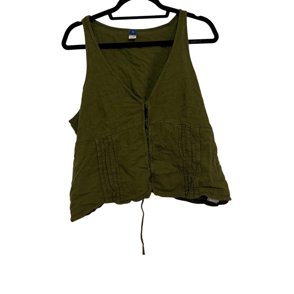 Old Navy Green Line. blend corset back tank top